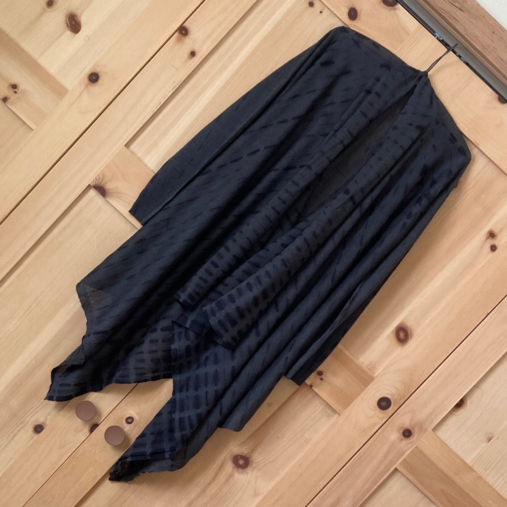 Eileen Fisher Baby Alpaca Silk Blend Waterfall/Wrap Sweater Cardigan